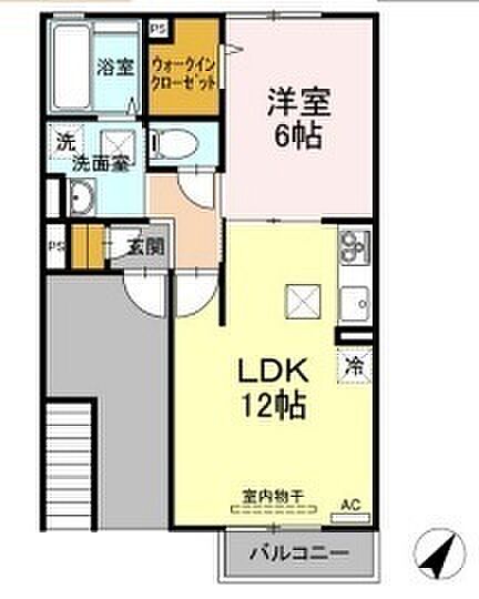 ロザ 102｜山口県下関市長府松小田本町(賃貸アパート1LDK・1階・43.83㎡)の写真 その2