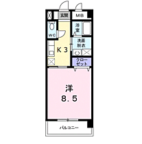 ローレル五反田 306 ｜ 山口県下関市伊倉東町（賃貸マンション1K・3階・28.84㎡） その2