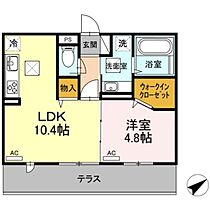 オッツセンチュリー長府 A棟 102 ｜ 山口県下関市長府松小田中町（賃貸アパート1LDK・1階・40.04㎡） その2