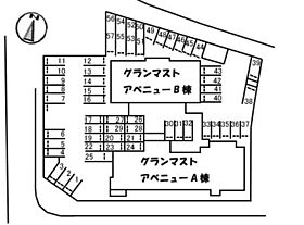 グランマストアベニューB棟 102 ｜ 山口県下関市伊倉新町2丁目（賃貸アパート2LDK・1階・57.08㎡） その3