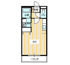 マリンヒルズ吉見 203 ｜ 山口県下関市吉見新町2丁目（賃貸マンション1K・2階・29.03㎡） その2