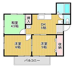 ロイヤルハイツ 3DKの間取図画像