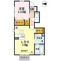 サンライト小串台. 105 ｜ 山口県宇部市中宇部（賃貸アパート1LDK・1階・43.23㎡） その1