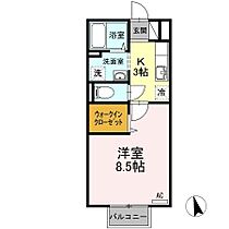 パストラル・コンフォート. 101 ｜ 山口県宇部市恩田町3丁目（賃貸アパート1K・1階・30.27㎡） その2