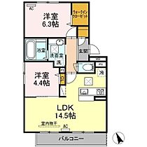 グランコムメゾン小串. 105 ｜ 山口県宇部市西小串4丁目（賃貸アパート2LDK・1階・58.37㎡） その1