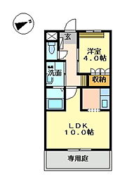 アクアサイド 1LDKの間取図画像