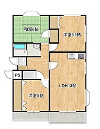 パークタウン参番館 3LDKの間取図画像