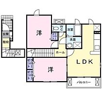 メゾン　ボナール　Ａ 201 ｜ 山口県防府市岸津1丁目（賃貸アパート2LDK・2階・55.84㎡） その2