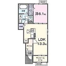 ハレレアIIＢ 103 ｜ 山口県防府市大字新田（賃貸アパート1LDK・1階・50.01㎡） その2