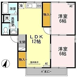 間取図画像 2LDK