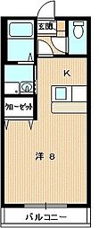 ショコラトリ 1Kの間取図画像