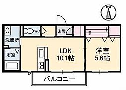 シャーメゾンアリエッタ4 1LDKの間取図画像