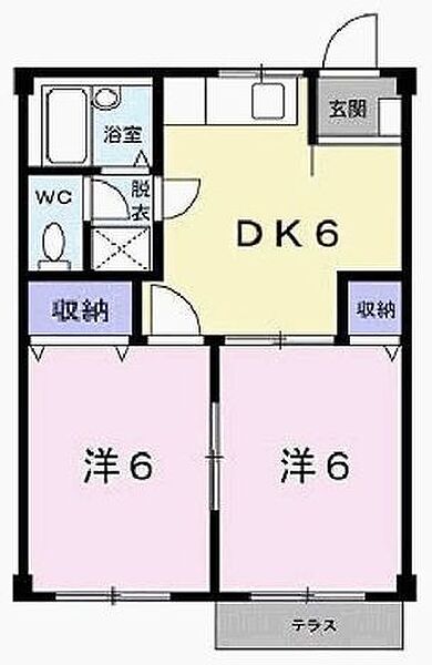 コーポ中島 103｜兵庫県小野市丸山町(賃貸アパート2DK・1階・39.74㎡)の写真 その2