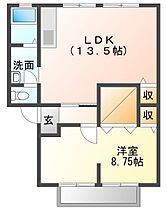 ハイツサンライフ B203 ｜ 兵庫県小野市神明町607（賃貸アパート1LDK・2階・50.92㎡） その2