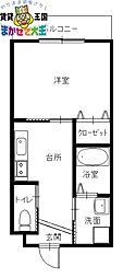 間取図画像 1K