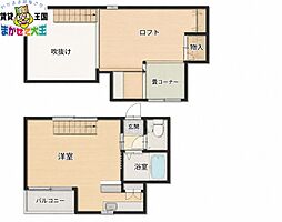 桜・ハウス ワンルームの間取図画像