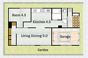 Terrace House Genzi H  ｜ 長崎県西彼杵郡時津町元村郷（賃貸一戸建1LDK・1階・45.00㎡） その2