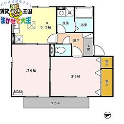 Polaris 2DKの間取図画像