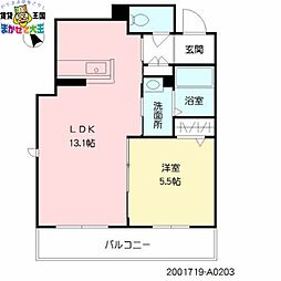 ベレオ シャーメゾン 2階