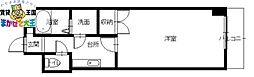 シュール花丘 1Kの間取図画像