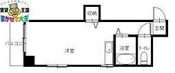 U-フラット ワンルームの間取図画像