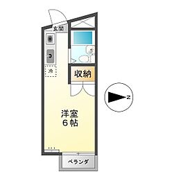 フレンドリーハウス ワンルームの間取図画像