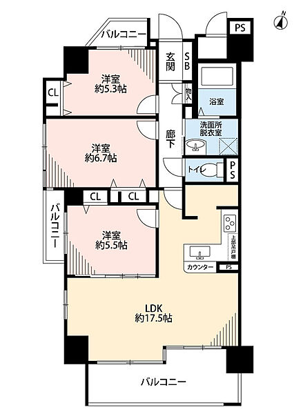 間取りを拡大表示