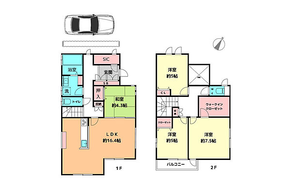 間取りを拡大表示