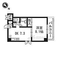 ウエスト 905 ｜ 京都府京都市右京区太秦木ノ下町（賃貸マンション1DK・9階・33.75㎡） その2