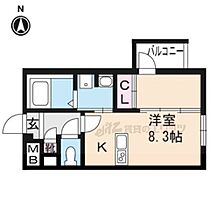 京都府京都市中京区西ノ京中御門西町（賃貸マンション1R・4階・23.40㎡） その2