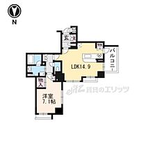 京都府京都市中京区俵屋町（賃貸マンション1LDK・3階・55.16㎡） その2