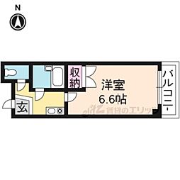 ベル・クレストおくだ 1Kの間取図画像