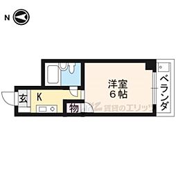 フィルストン 1Kの間取図画像