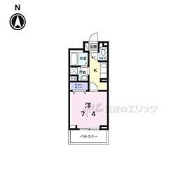 彩 KyotoNishijin 1Kの間取図画像