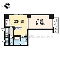 メディナ西大路駅前 1LDKの間取図画像