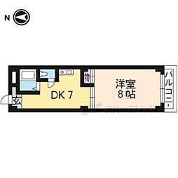 エステート稲荷 1DKの間取図画像