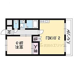 ロイヤルハイツ秀 1LDKの間取図画像