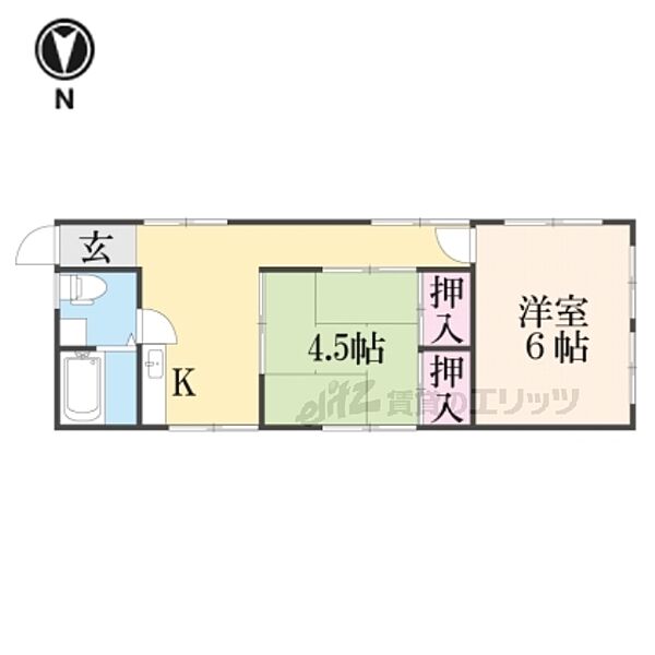 京都府京都市上京区上立売町(賃貸一戸建2K・2階・36.30㎡)の写真 その2