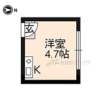 京都府京都市北区平野上八丁柳町（賃貸マンション1R・4階・9.50㎡） その2