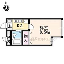 京都府京都市左京区田中里ノ前町（賃貸マンション1K・4階・20.00㎡） その2