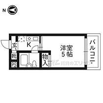 京都府京都市右京区西院高田町（賃貸マンション1R・2階・12.63㎡） その2