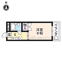 京都府京都市上京区大宮通寺之内上る西入東千本町（賃貸マンション1K・3階・17.51㎡） その2