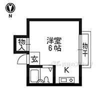 メゾンドアリス 3-G ｜ 京都府京都市東山区三条通大橋東５丁目西海子町（賃貸マンション1R・3階・18.30㎡） その2