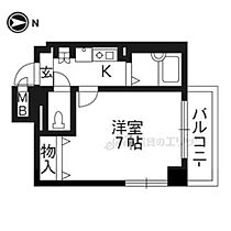 京都府京都市上京区元誓願寺通千本東入元４丁目（賃貸マンション1K・4階・21.81㎡） その2