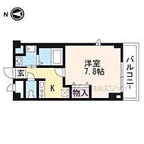 京都府京都市北区北野西白梅町（賃貸マンション1K・2階・24.84㎡） その1