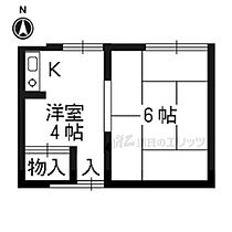 京都府京都市左京区田中春菜町（賃貸アパート1K・2階・16.31㎡） その1