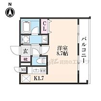 仮)ＳＩＯＮ御蔭通り 410 ｜ 京都府京都市左京区田中里ノ前町（賃貸マンション1K・4階・25.32㎡） その2