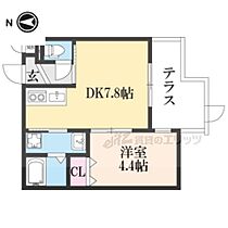 京都府京都市左京区吉田牛ノ宮町（賃貸アパート1LDK・1階・28.38㎡） その2