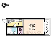 カサブランカ 320 ｜ 京都府京都市左京区田中大堰町（賃貸マンション1K・3階・17.00㎡） その2