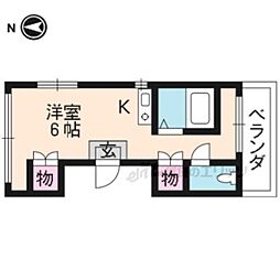 ラカサカンタール 1Kの間取図画像